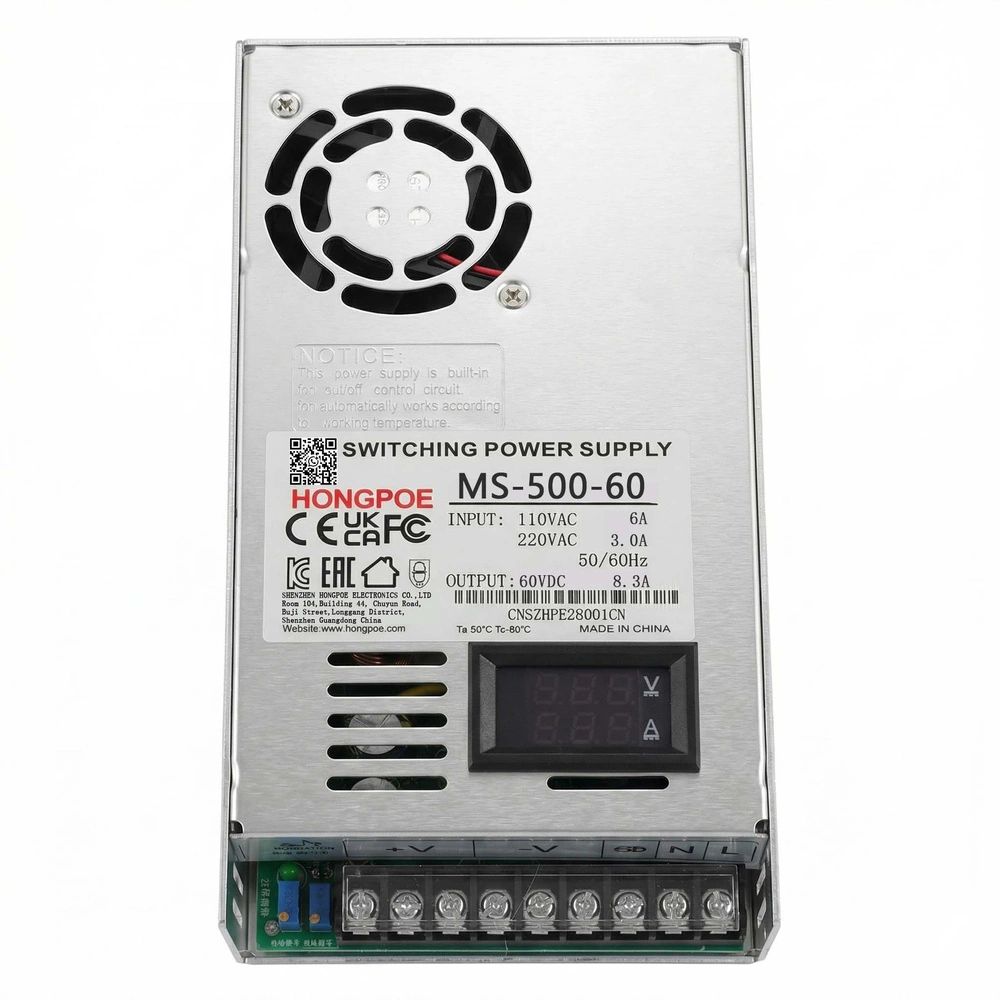 MS-500-60 60V 8.3A 500W 可调直流电源